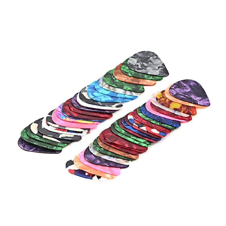 50x 0.7mm Guitar Picks Colorful Celluloid Guitar Picks for Acoustic Guitar Bass 1