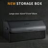 Car Large Capacity Storage Box Trunk Multifunctional Folding Leather Material Storage Box Suitable for Polestar 1 2 3 4