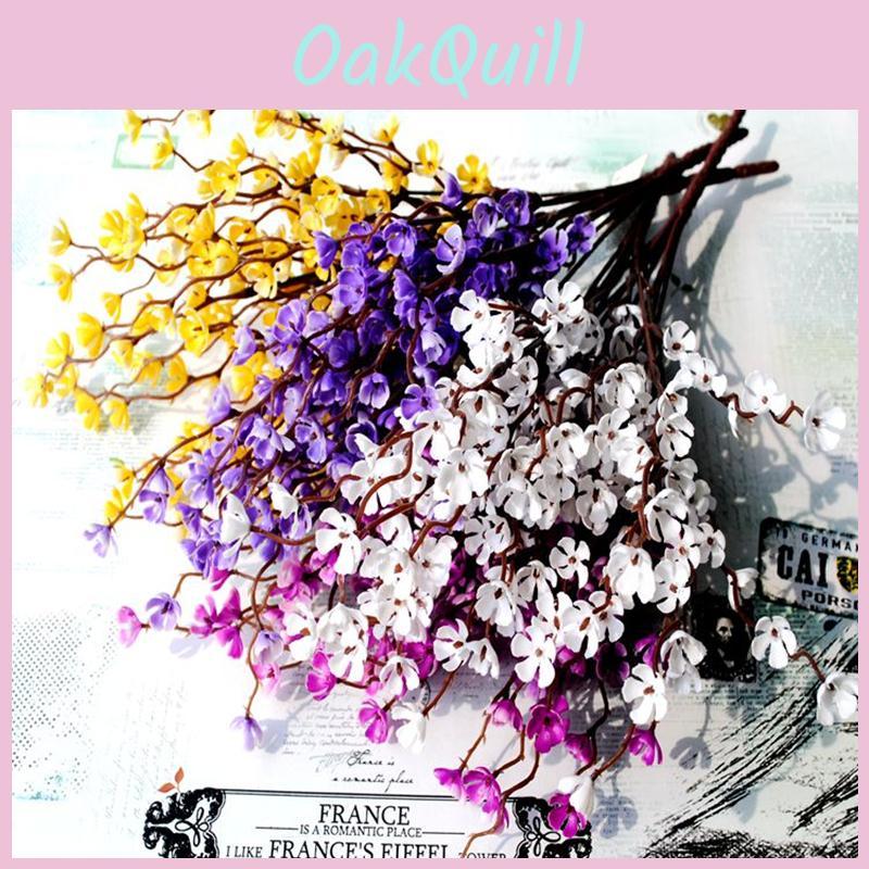 Chic And Lifelike Plum Blossom Artificial Flowers For Versatile Decorative Use