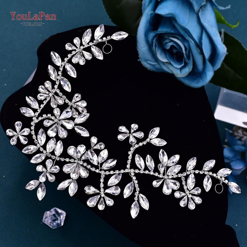 YouLaPan Bling Belts for Women Handmade Wedding Rhinestone Bridal Belt Straps for Women Elegant Belt Dresses Jewelry SH239