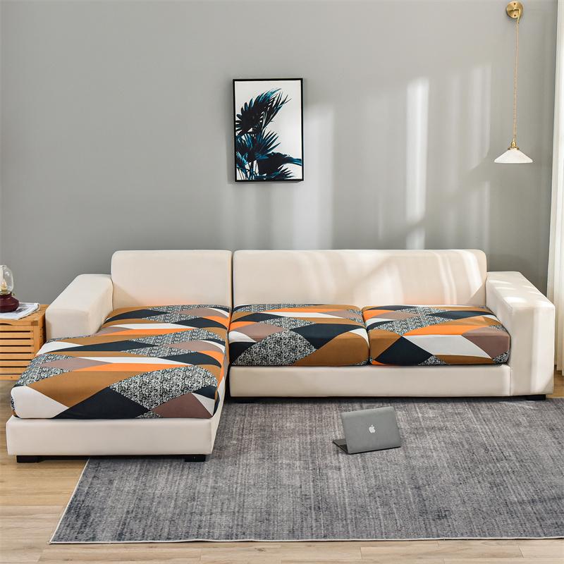 Stretch Floral Sofa Seat Cushion Cover Elastic Sofa Covers For Living Room Armchair Couch Cover L-Shape Sofa Cover Removable