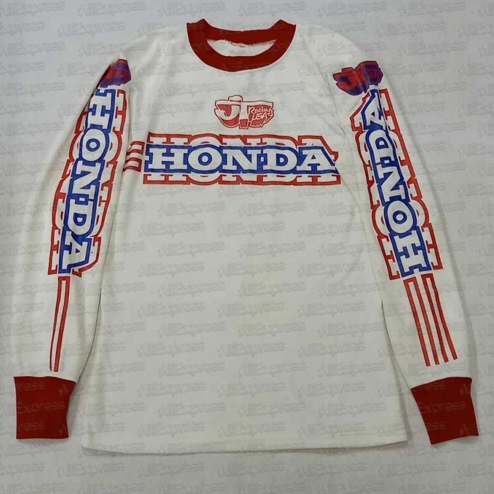Summer Honda 2025 Motorcycle Jersey Long Sleeve Riding Shirt Breathable Bike Racing Gear Comfortable Off-Road Moto Top for Men
