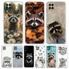 Phone Case For Samsung Galaxy A17 A13 A33 A35 A55 A73 A53 A23 A51 A71 A21S A31 A41 A05s A03S A15 A25 5G A07 4G Cover Raccoon