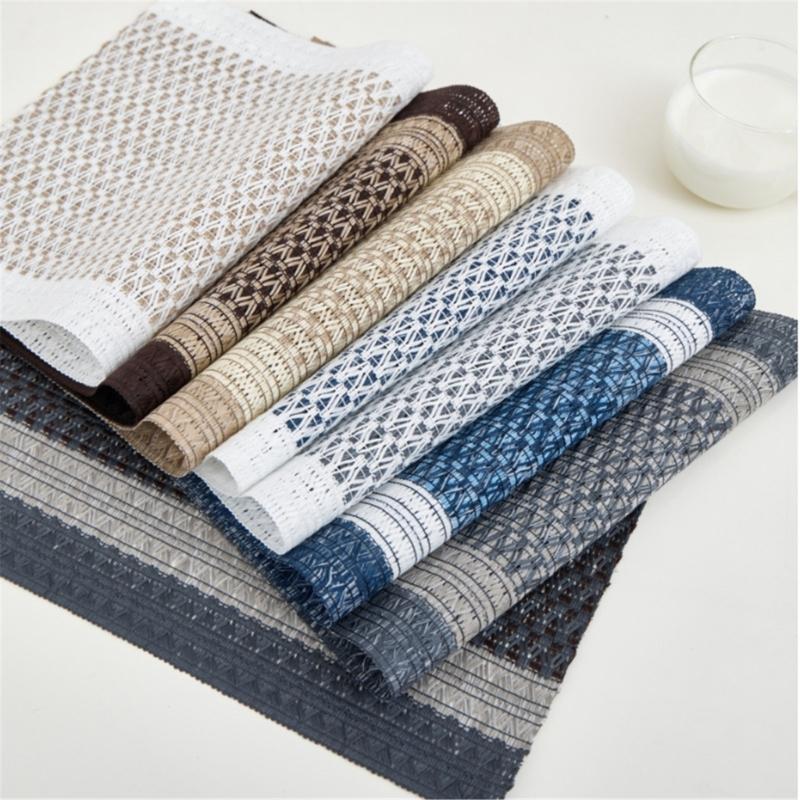 Spill Proof Dining Table Mats Sturdy Polyester Fabric Elegant Kitchen Decoration Accessory