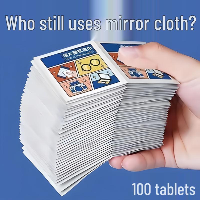 Glasses Lens Cleaning Wipes - Disinfect & Degrease Stain Removal