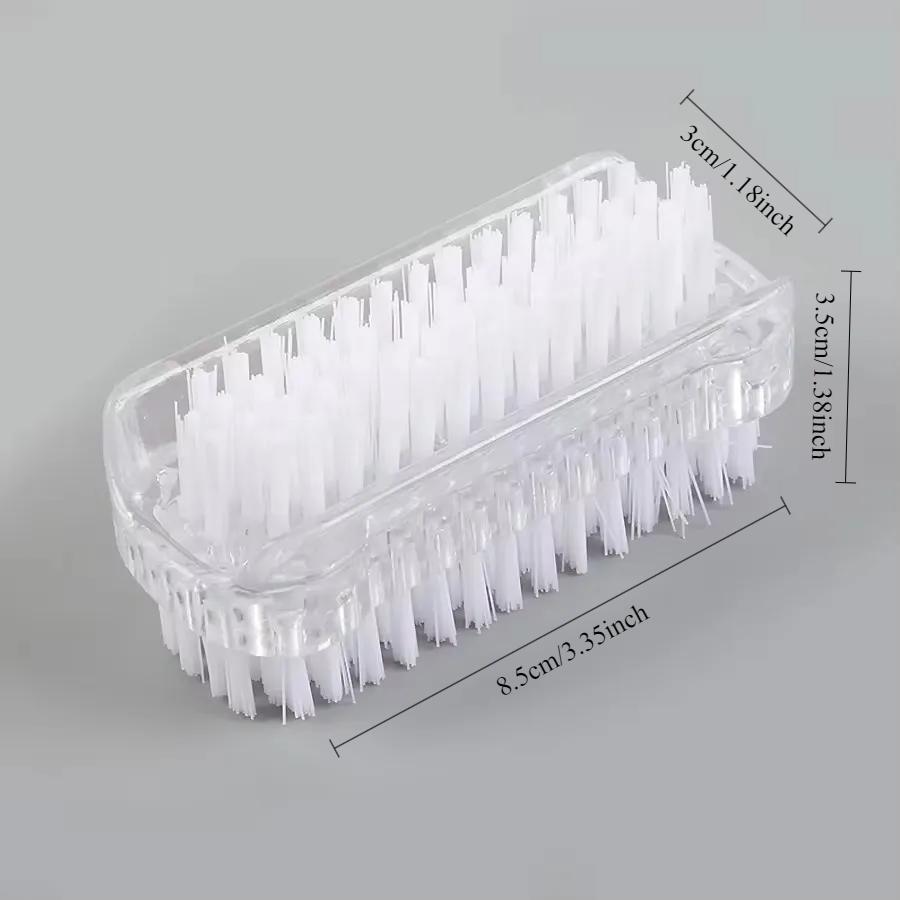 Double-Sided Nail Cleaning Brush, Manicure and Pedicure Tool, Ideal for Fingernails and Toenails