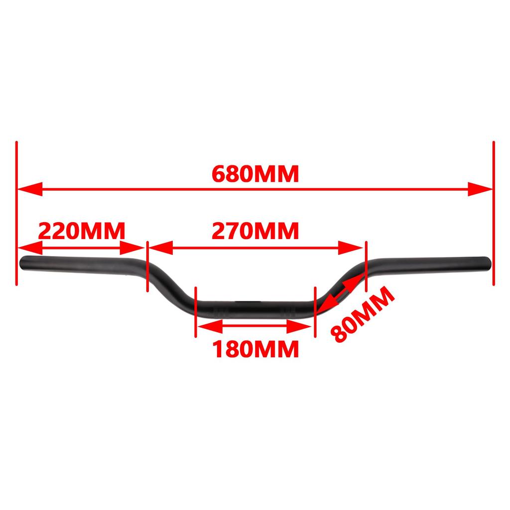 JFG Motorcycle Outer Universal Fit for and Street Use Black Handlebars, 25.4mm Diameter, Steel, Motorcycles, Off-Road, -