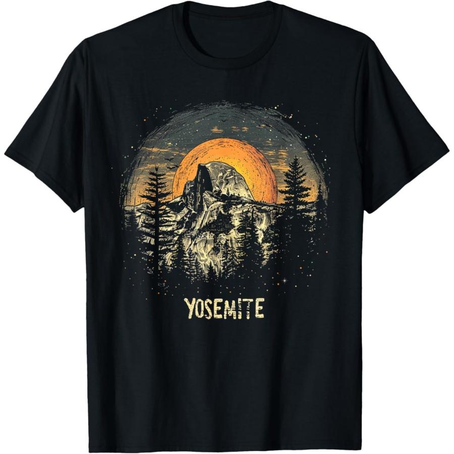 Yosemite - Parco Nazionale USA Vintage T-Shirt Uomo Donna Bambini Retro