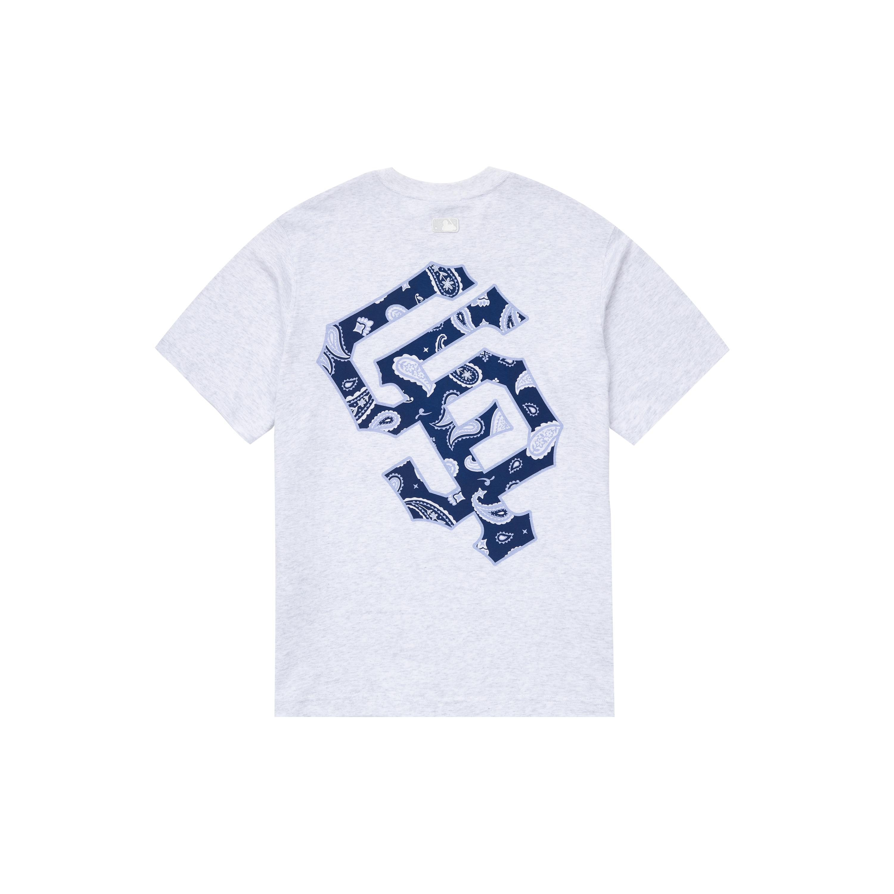 MLB Set in Sleeve T Shirt Unisex Light Heather Gray 3ATSI0333-14MGL XL