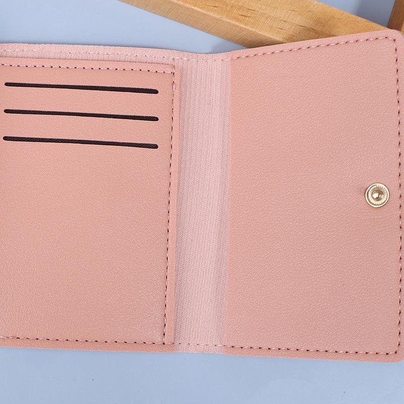 1 Stück Frauen Kurze Süße Kleine Brieftaschen Student Dreifach Gefaltete Kartenhalter Mädchen Ausweistasche Kartenhalter Geldbörse Brieftaschen Cartoon Tasche