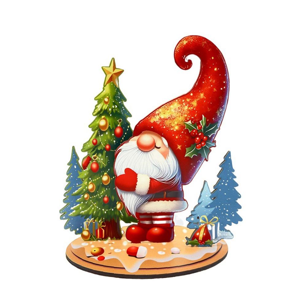Christmas Tree Dwarf Desktop Decoration Cartoon Xmas Decorative Sign  Christmas