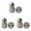 E26/E27 Bulb Base Screw Adapter EU/US Prong Outlet Plug Converter Polarized Light Bulb Socket Adapter Fit for 2/3 Prong Convert