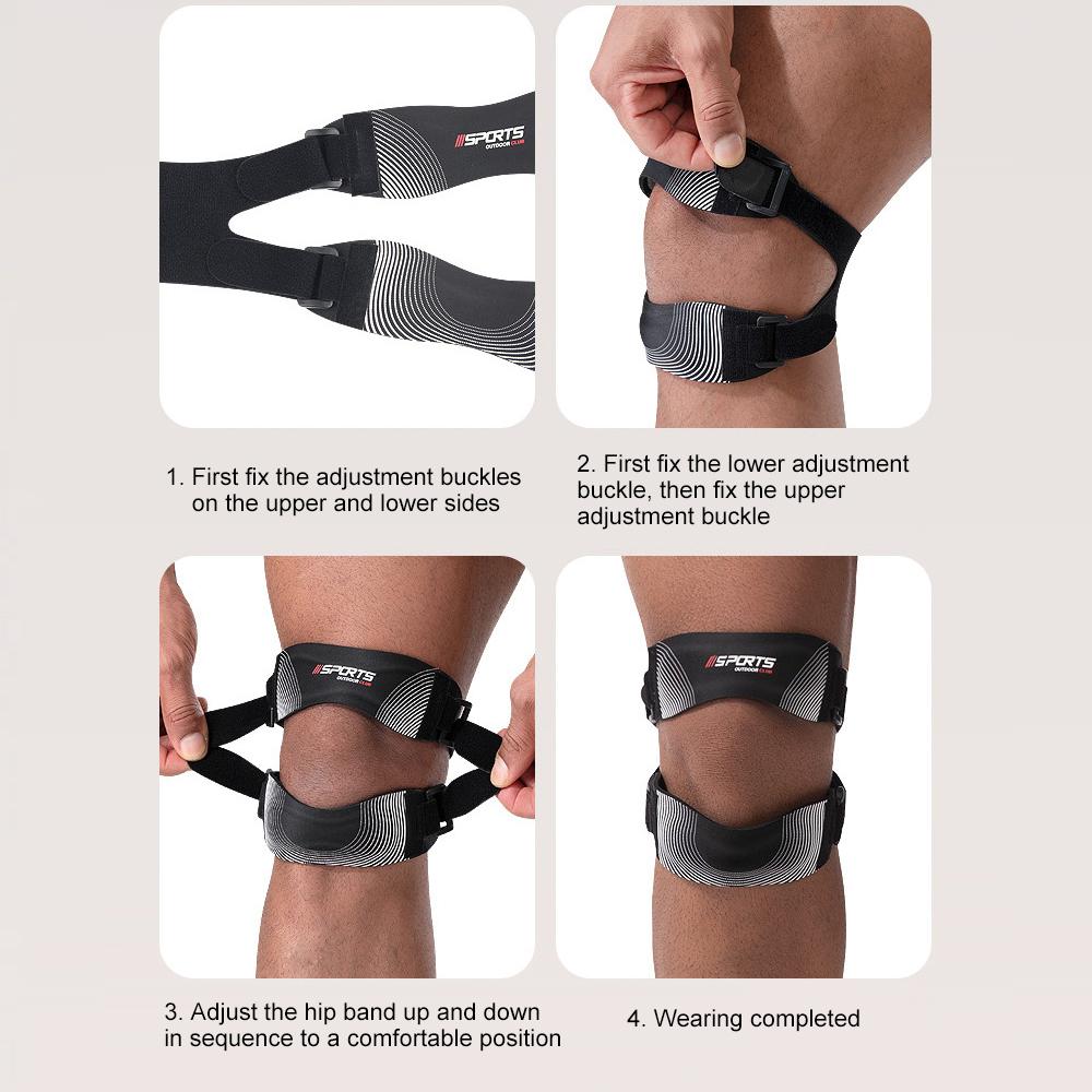 1Pcs  Adjustable Patella Knee Brace Pro For And Meniscus Tear Orthopedic Compression Patellar Tendon Support Strap