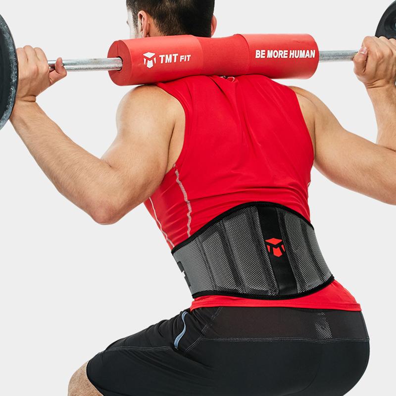 OLIKEI Thickened EVA Weightlifting Waist Support Belt Breathable Back Lumbar Brace Gym Fitness Belt for Squat Deadlift Bodybuilding