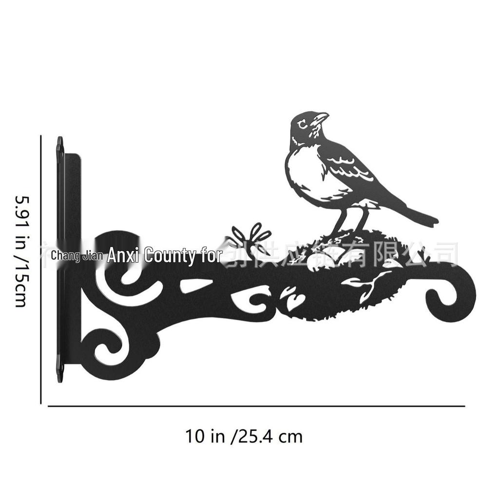 Wandmontierter Eisen-Blumenkorb im europäischen Stil für Wohnzimmer- und Balkondekoration