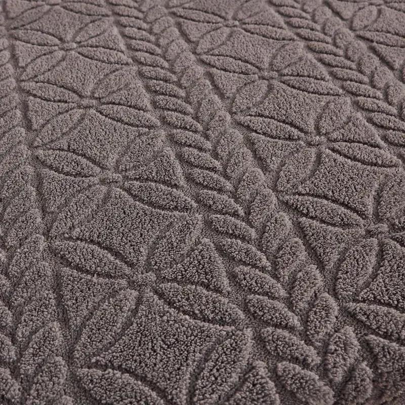 Taffeta Velvet Mattress Cover with Elastic Bands Solid Color Anti-slip Adjustable Fitted Sheet Soft Winter Coral Fleece Bed Sheet