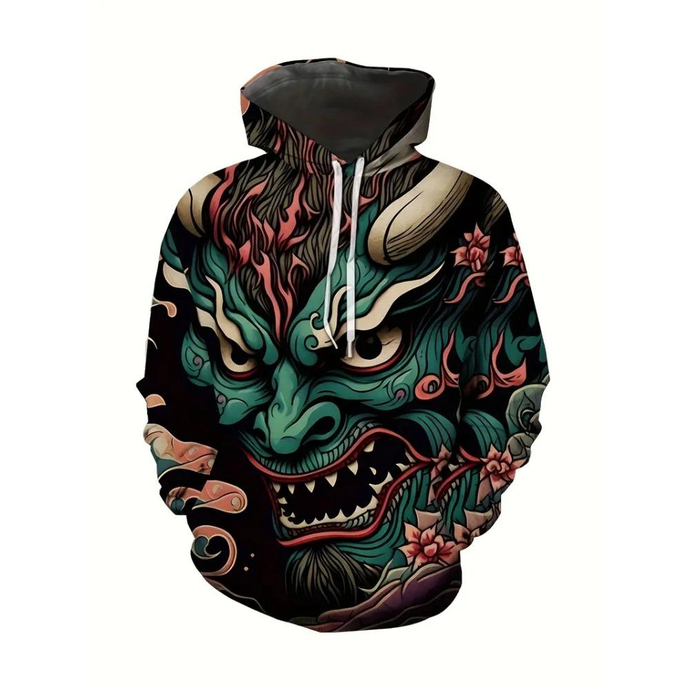 

Последняя толстовка с 3D-принтом с животным принтом, модный черный дизайн, мужская толстовка, уличная, ретро, харадзюку, мужская толстовка XL