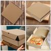 12 Pcs Mini Pizza Box Wrapping Boxes Multi-function Practical Paper Bakery Storage Restaurant Supply