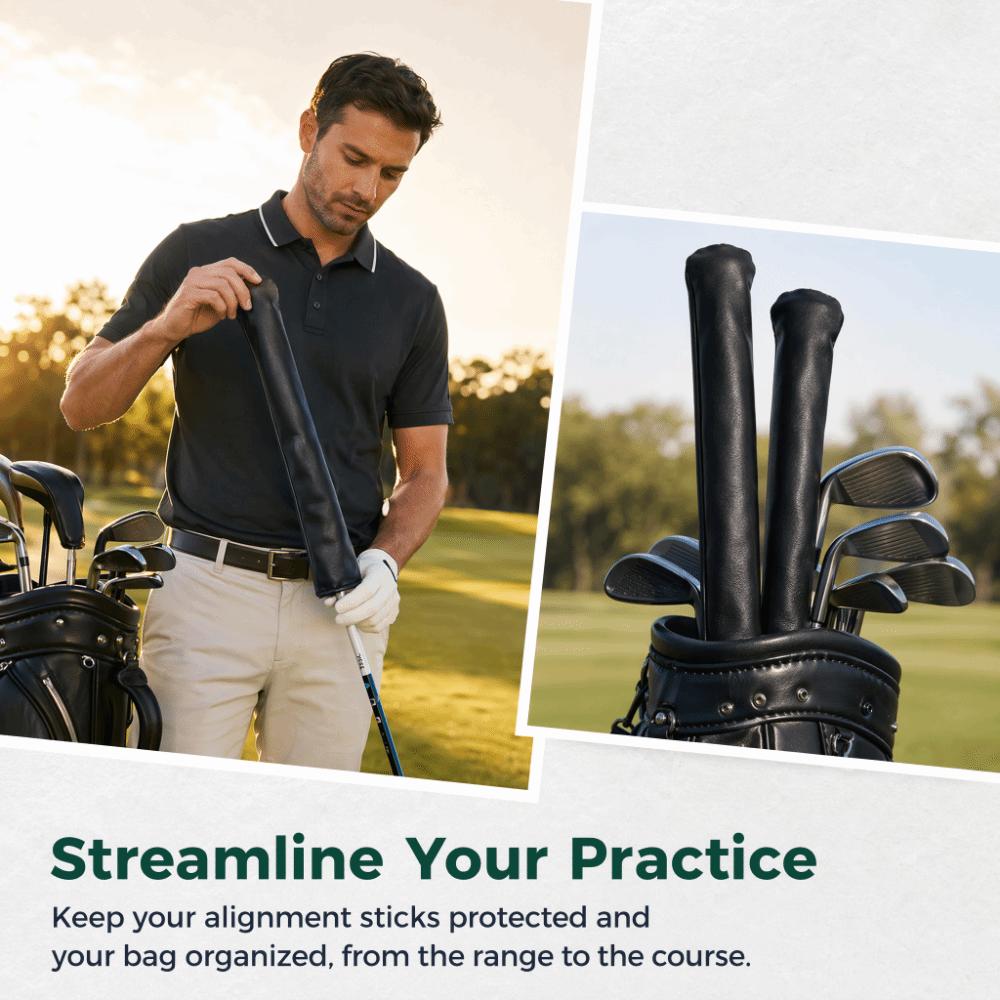 Slim Fit Alignment Rod Sleeve Long Shape Directional Stick Holder Driving Range