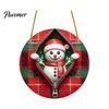 Indoor Holiday Home Ornaments Double-sided Acrylic Christmas Hanging Ornaments, Xmas Cartoon Snowman/Penguin/Gingerbread Man/Santa Claus Lightweight