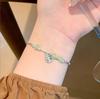2024 Silver Bamboo Hetian Jade Beaded Bracelet - New Chinese Style Luxury