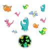Easy to Apply Wall Graphics for Home Luminous Cartoon Dinosaur Sticker, Self-Adhesive Decorative Indoor And Outdoor Decorations Waterproof PVC Decals