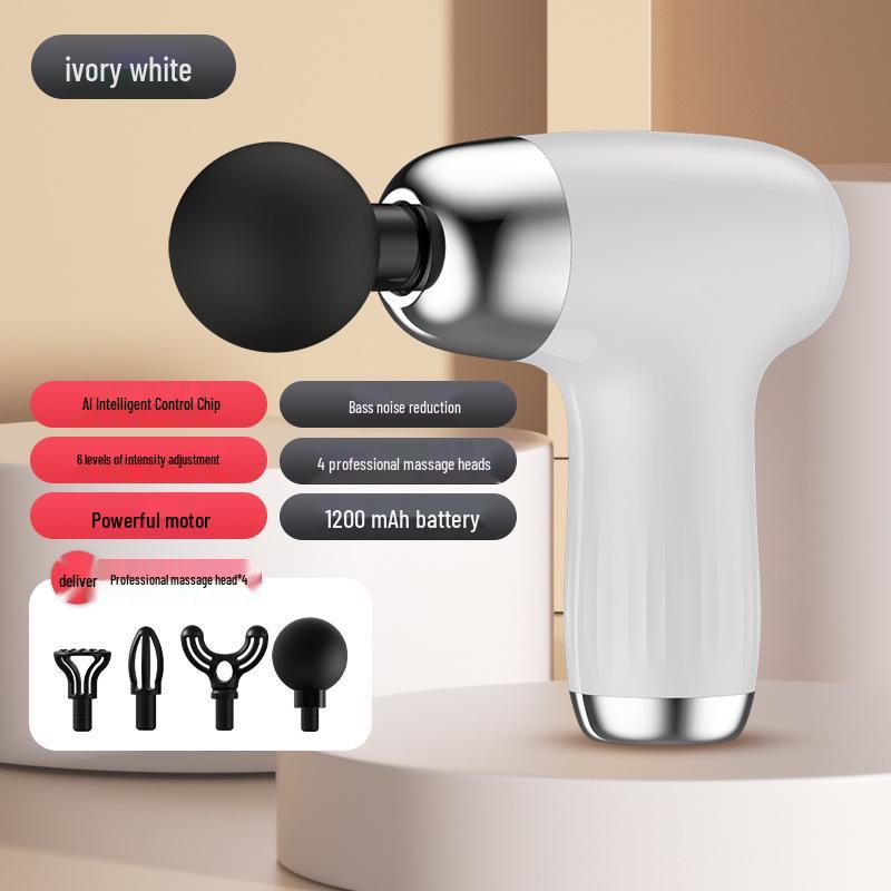 Electric Massage Gun with Heat and Extended Handle for Full-Body Relaxation