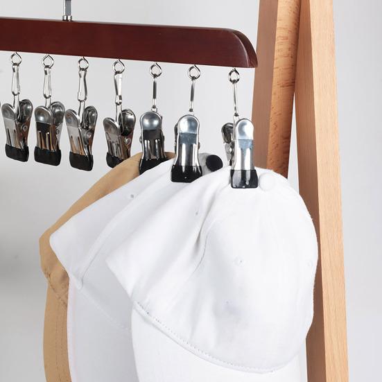 Clips Great Load Bearing Anti-slip Wardrobe Clothes Hanger Scarf Tie Clip Hanger