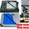 Large Tarpaulin Waterproof Camping Tent Tarp Garden Rain Cover Awning Beach Shade Canopy Multipurpose Outdoor Sun Shelter