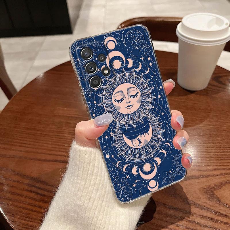Sun Moon Tarot Card Astrology Magic Phone Case For Samsung Galaxy A56 A57 A37 A55 A54 A36 A35 A26 A25 A16 A17 A07 A52 A21s Cover