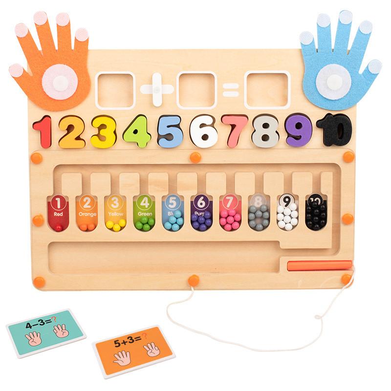 Bead Maze Wooden Magnetic Counting Toy For Kids Educational Play