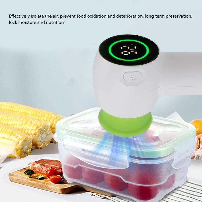 Cordless Handheld Vacuum Sealer Machine Multifunctional Food Preservation with Bags And Lids Includes - AV-100S Model