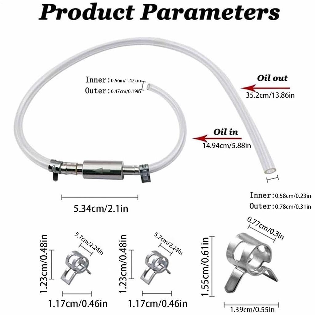 Motorcycle Brake Bleeder Tool - Motorcycle Brake Bleed Hose | Long Life, Clutch Connected Exhaust Tube for Electric Vehicles