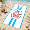 FC Hansa Rostock Mikrofaser Strandtuch Schnelltrocknend Sandfrei Leichtgewichtige Strandtücher für Reisen Schwimmen Camping