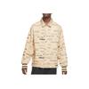 Jordan All Over Print Letter Versatile Stand Collar Single Breasted Long Sleeve Jacket Men Jacket Orange DX9739-252