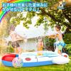 SVNVIOZ Large Fountain Pool for Kids, 180cm Wide X 96cm Deep, Play Mat, Water Play, Vinyl Pool, Fountain Toy, Portable, Summer Days, Lawn Play,