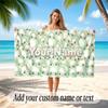 Animals Theme Soft Beach Towel Personalized Custom Name Text Towel Portable for Beach Pool Travel