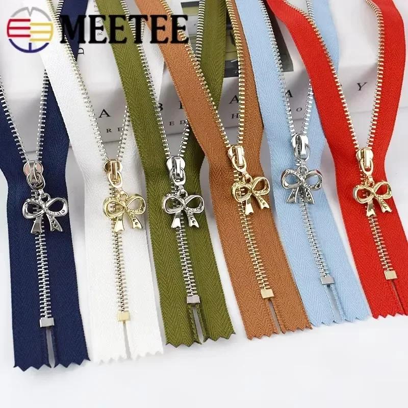 3Pcs Meetee 3# 15-70cm Metal Zippers Bag Clothes Sewing Zipper Closure Jacket Pocket Decor Zips Repair Kits DIY Accessories