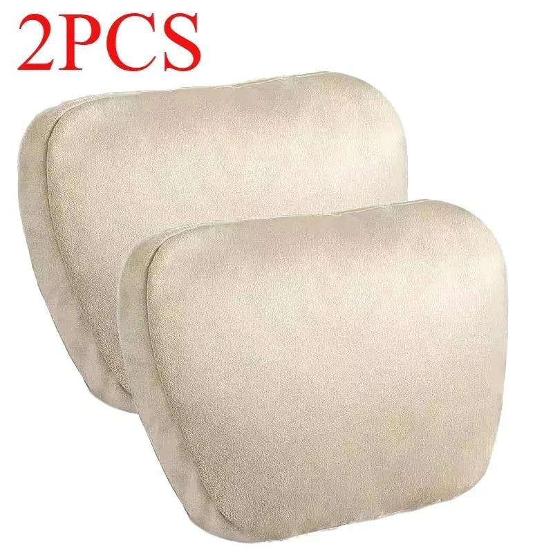 2PCS Memory Cotton Car Headrest Neck Support Car Accessories Seat Class Soft Universal Adjustable Car Pillow Neck Rest Cushion