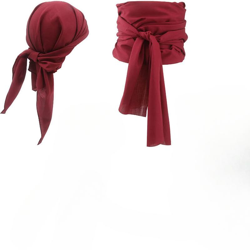 2pcs Halloween Headscarf and Belt Apparel Accessories Pirate Costume Medieval Men's Women's Historical Viking Cosplay Party Wear