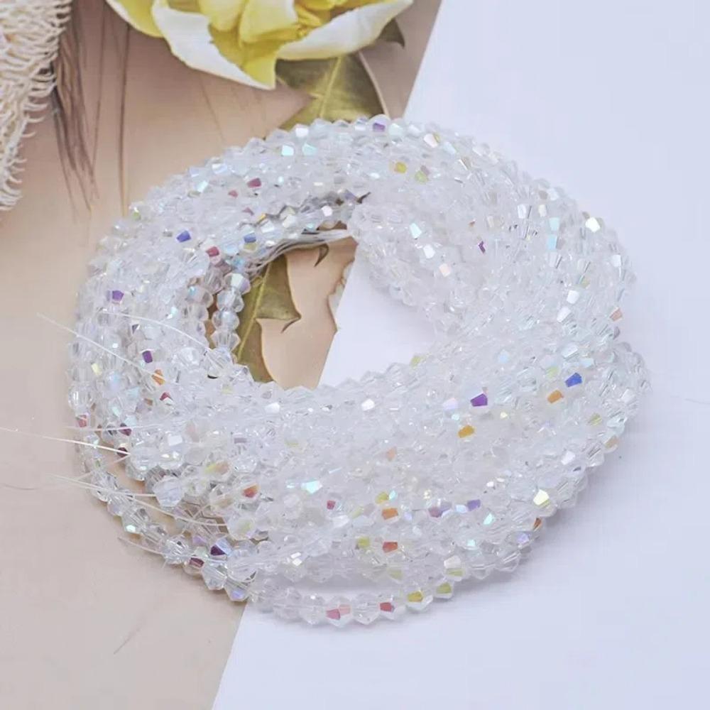 10pcs New 4mm Bicone Crystal Beads Glass Colorful Loose Spacer Beads DIY Austria Faceted Crystal Beads For Jewelry Making