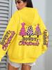 Merry Christmas Tree Print Women's Hip Hop Hoodie - Autumn/Winter Edition