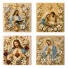 Materiali Artistici per Hobbisti Fai da Te Kit Perle di Gesù, Pittura Diamante per Adulti, Mosaico Cristiano Accessori Creativi per Camera da Letto Artigianato Gemme di Cristo Artigianato,