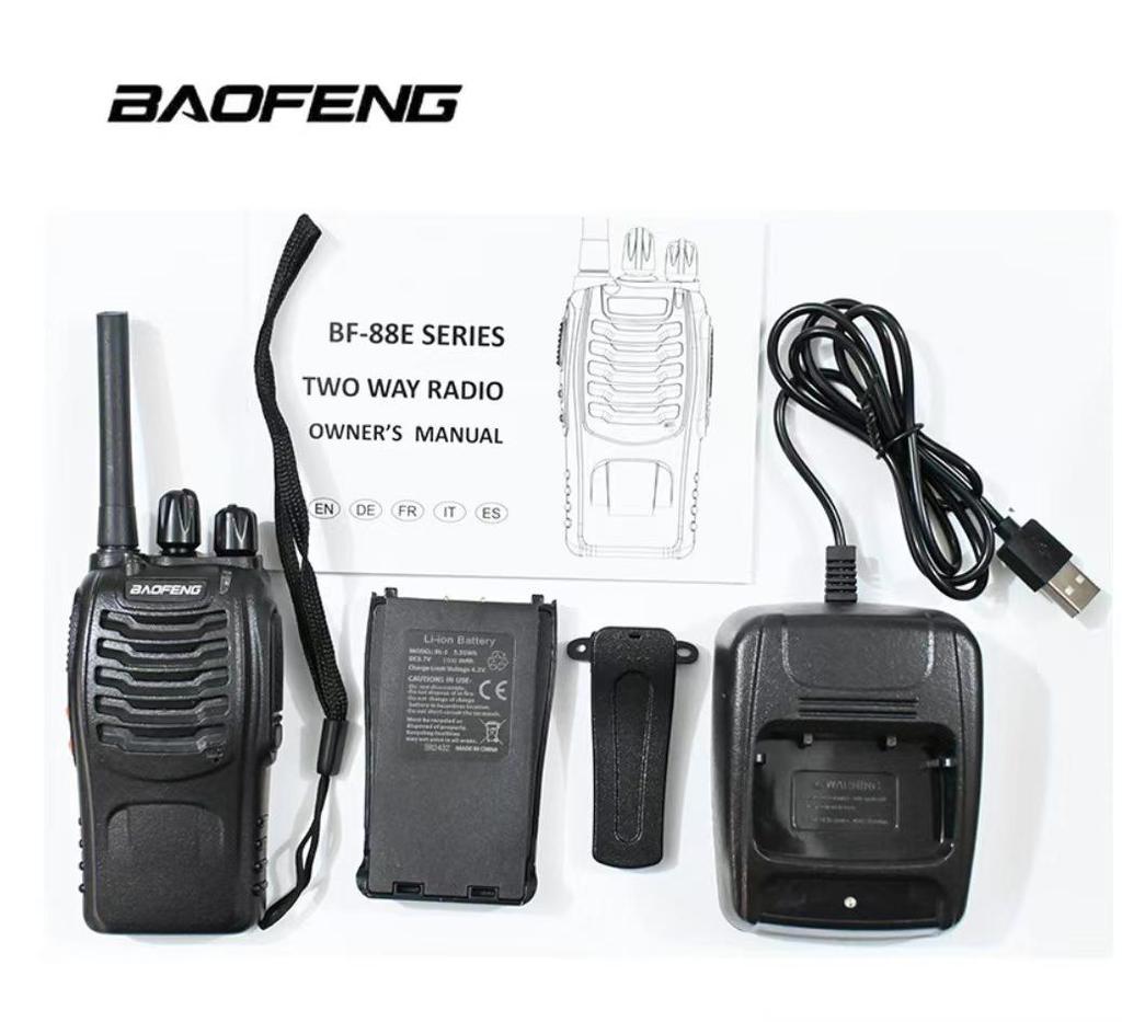 BAOFENG BF-88E Utendørs PMR Europeisk Frekvens Trådløs Håndholdt Walkie-Talkie
