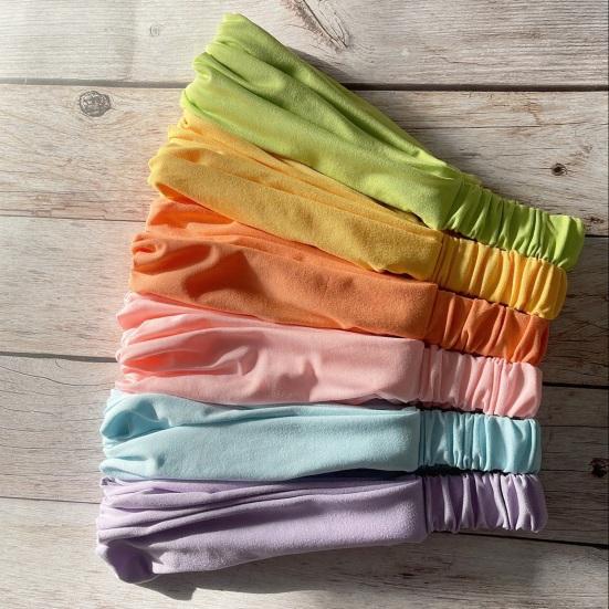 Haarband Weicher Stoff Elastisches Haargummi Einfarbige Atmungsaktives Stirnband Yoga Laufen Fitness Haargummi Tägliches Tragen