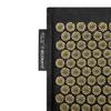 4FIZJO ECO Acupressure Mat 68x42cm with Buckwheat Hulls and a Pillow, Black and Gold