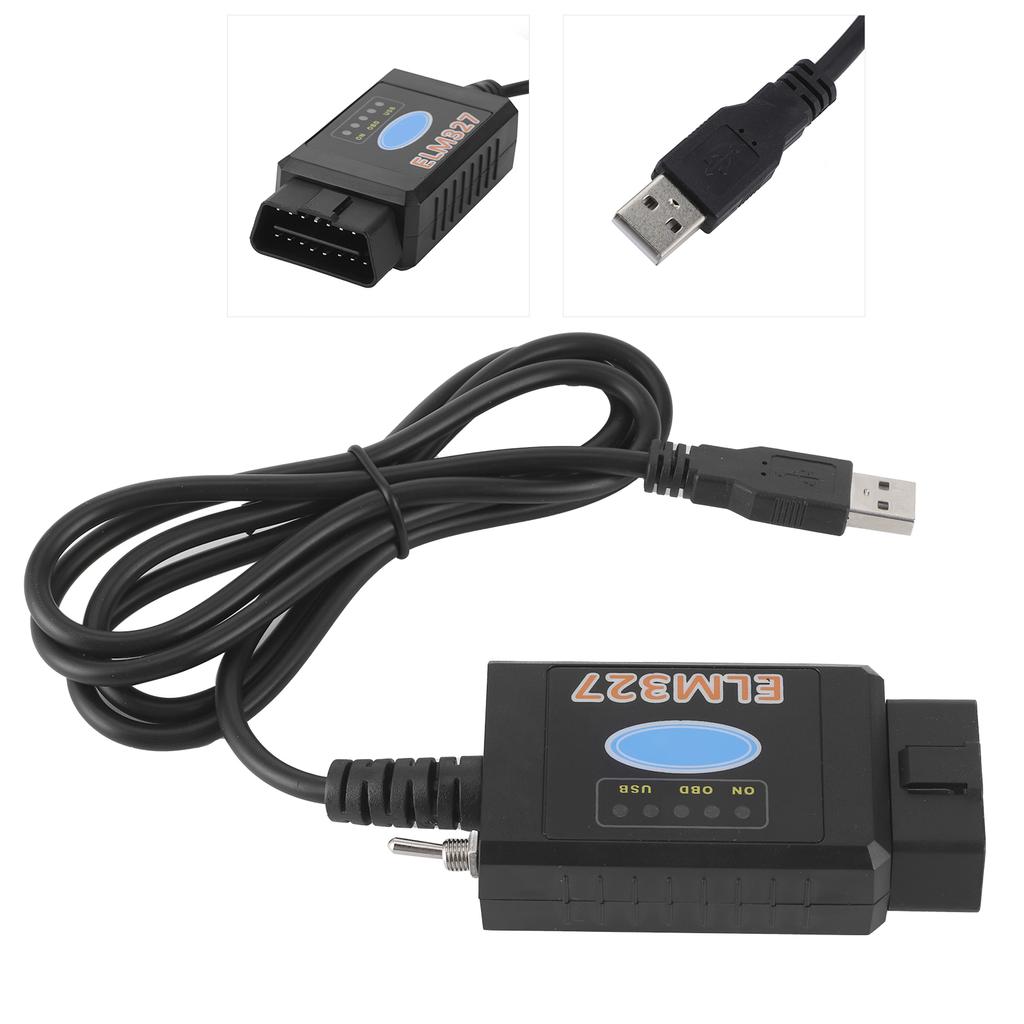 OBD2 Scanner Adapter Code Reader Bluetooth Diagnostic Interface Auto Scan Tool Fit for Ford