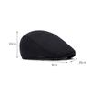 Autumn Winter Solid Color Woolen Cap for Men Women Forward Cap Warm Beret British Newsboy Cap