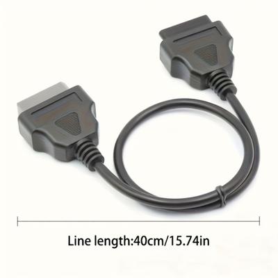 14-Pin OBD-Kabel Geeignet für Nissan 14-Pin auf 16-Pin OBD2 Verlängerungsadapterkabel Funktioniert am 14-PIN für Nissan Altes Auto