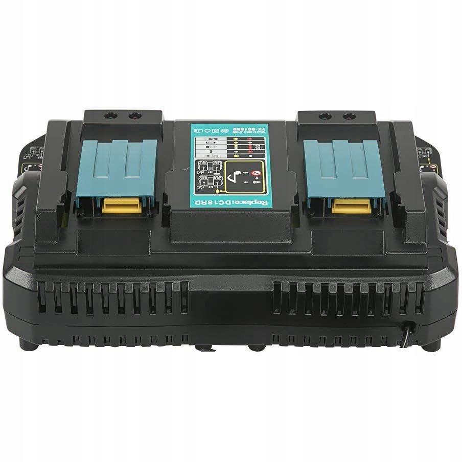 Powerfix Dc18Rd Dualcharge Pro | Makita 18V Dual Charger | Led | 4A | 100-240V | Thermal And Overload Protection | Fan |